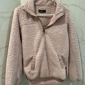 Abercrombie & Fitch Soft Sherpa Pullover - Light Pink